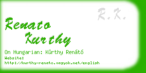 renato kurthy business card